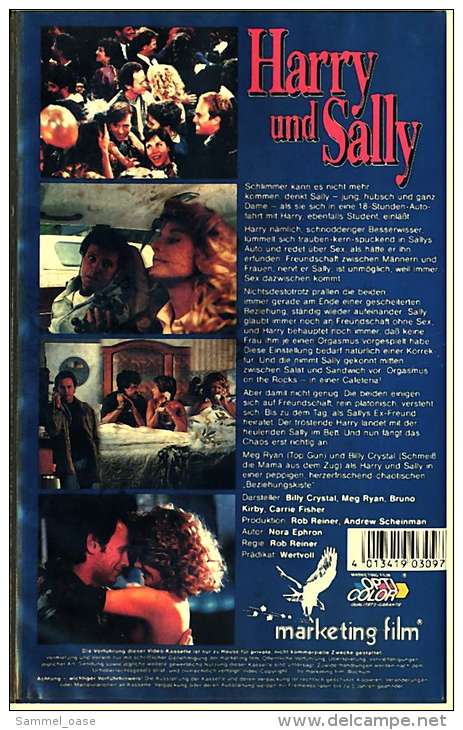 VHS Video  ,  Harry Und Sally  -  Mit :  Meg Ryan, Carrie Fisher, Billy Crystal, Bruno Kirby, Tracy Reiner - Sonstige & Ohne Zuordnung