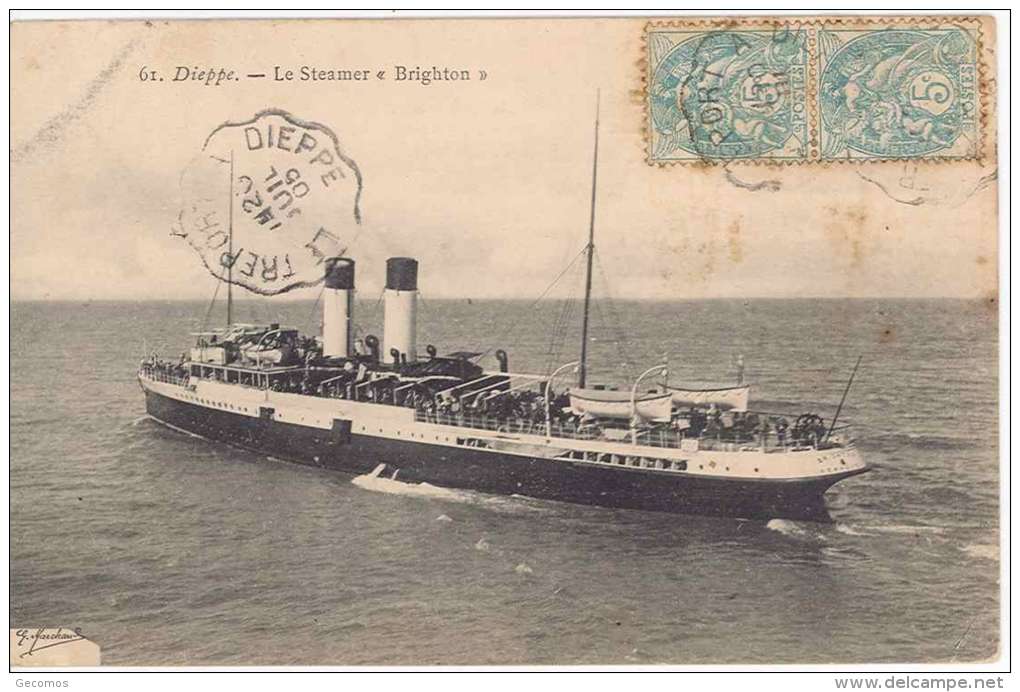 DIEPPE - LE STEAMER  "BRIGHTON" - Dampfer