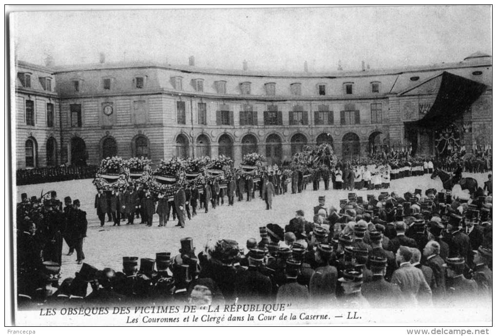 517 - OBSEQUES DES VICTIMES DU DIRIGEABLE LA REPUBLIQUE - Le 25 Septembre 1909 - Accidents