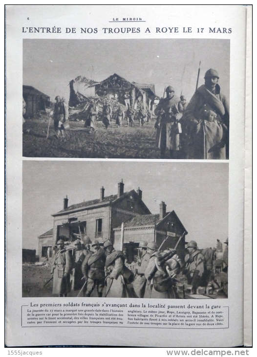 LE MIROIR N° 175 / 01-04-1917 : RÉVOLUTION RUSSIE ROYE BAPAUME LIBÉRATION NOYON NOUMEA GUISCARD MOSSOUL FRANCHEY D'ESP - War 1914-18