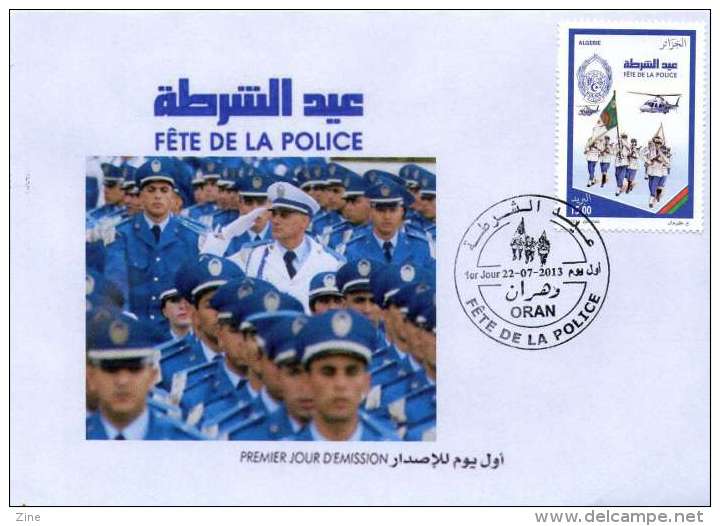 Algérie Algeria N° 1658 Police Hélicoptères Avions Parade Helicopters Aircraft  Aviones Helicópteros Policía Polizei Hub - Police - Gendarmerie