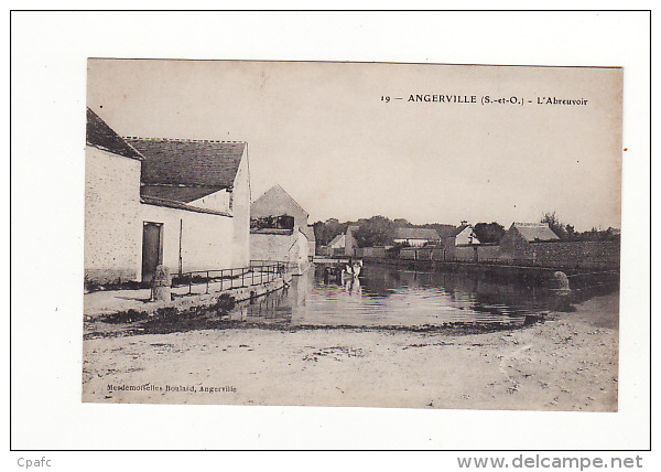 Carte 1910 ANGERVILLE /  L'ABREUVOIR - Angerville