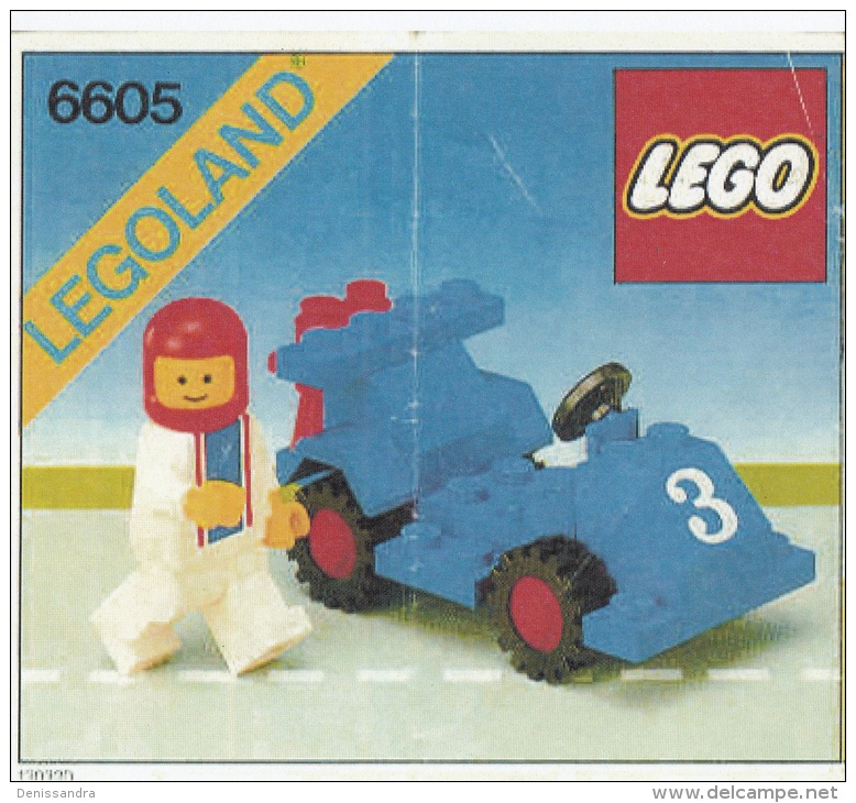 Lego 6605 Road Racer Avec Copie Couleur Du Plan 100 % Complet Voir Scan - Lego System