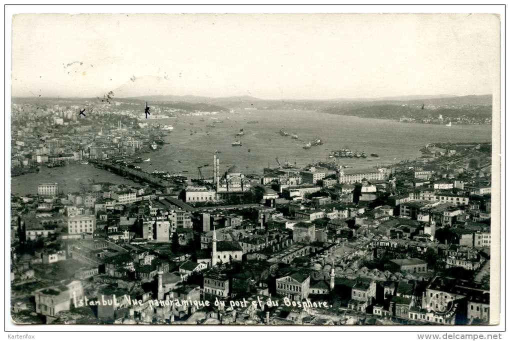 Istanbul, Panorama, 16.3.1936, - Türkei