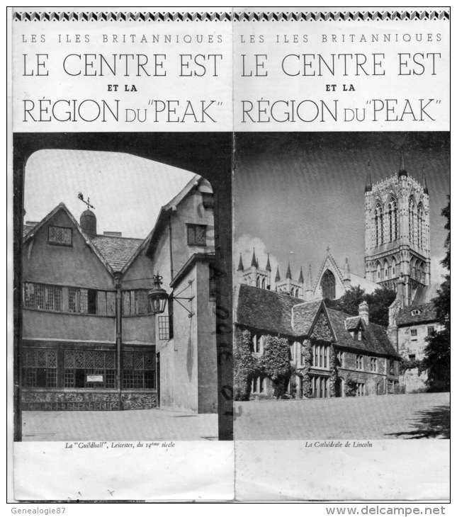 ANGLETERRE - LE CENTRE EST ET LA REGION DU PEAK - LEICESTER- CATHEDRALE LINCOLN-CHETERFIELD-1938 - Ver. Königreich