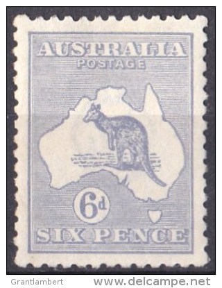 Australia 1915 Kangaroo 6d Blue 3rd Wmk MH - Ungebraucht