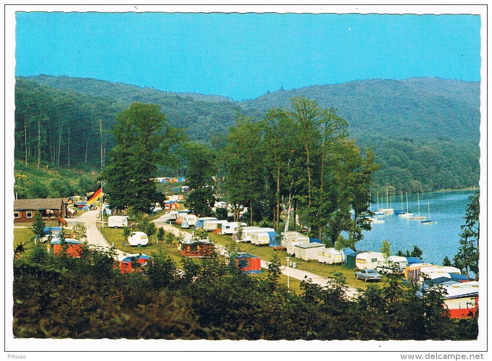 D4053   MARIA LAACH  über ANDERNACH : Camping Platz Laacher See - Andernach