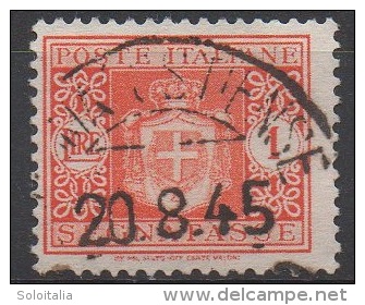 1945 (81) Segnatasse Stemma Senza Fasci E Senza Filigrana Lire 1 (usato) - Leggi Messaggio Del Venditore - Taxe