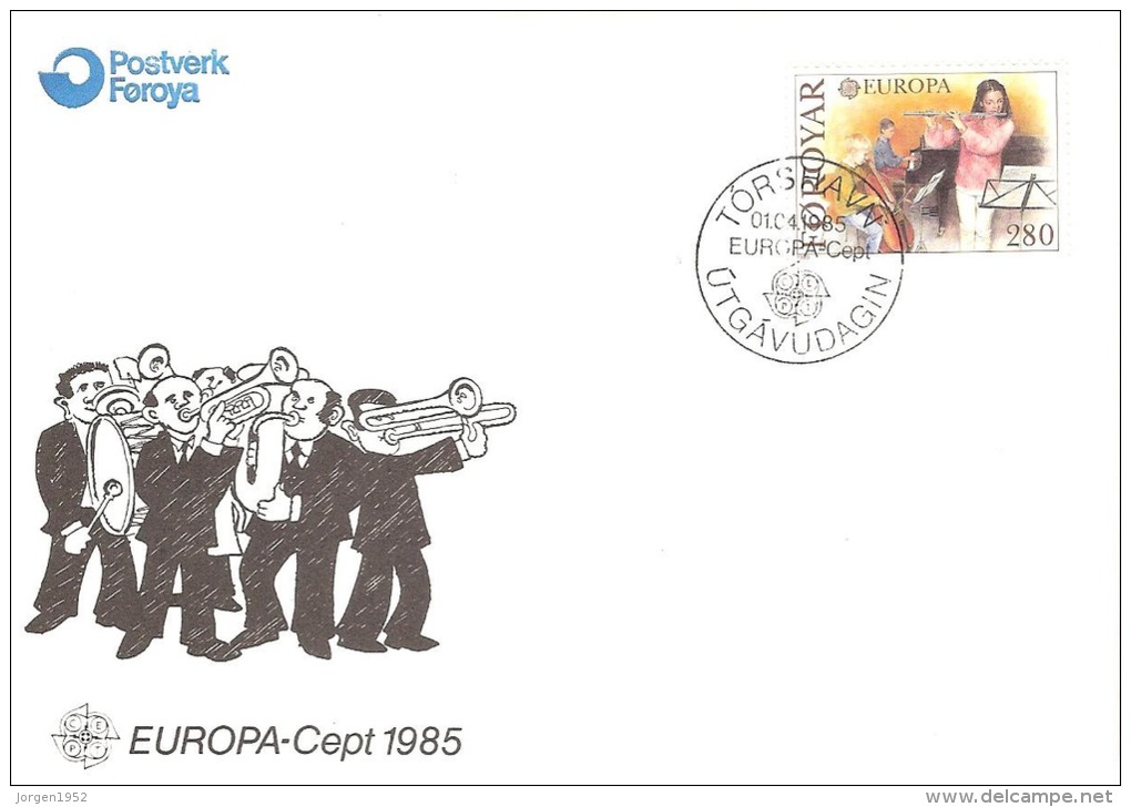 FAROE ISLANDS   #FDC  FROM YEAR 1985 "EUROPE" - Féroé (Iles)