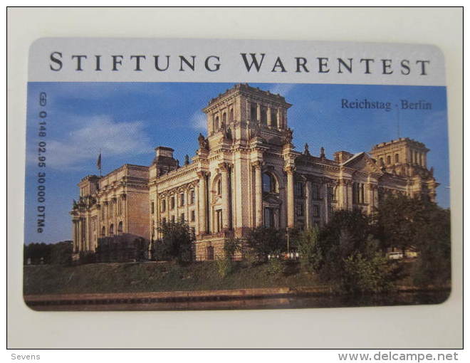 Chip Phonecard,O148 02.95 Stiftung Warenest-reichstag Berlin,used - O-Series: Kundenserie Vom Sammlerservice Ausgeschlossen