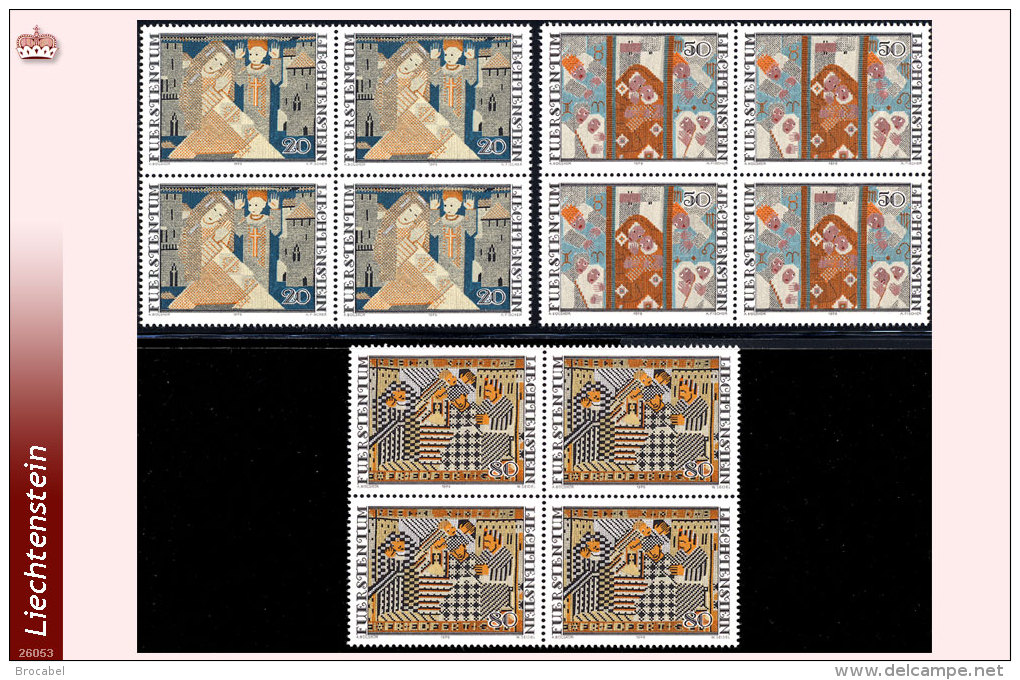 Liechtenstein 0676/78** X4  Noel 1979  MNH - Faciale 6 FS - Ungebraucht