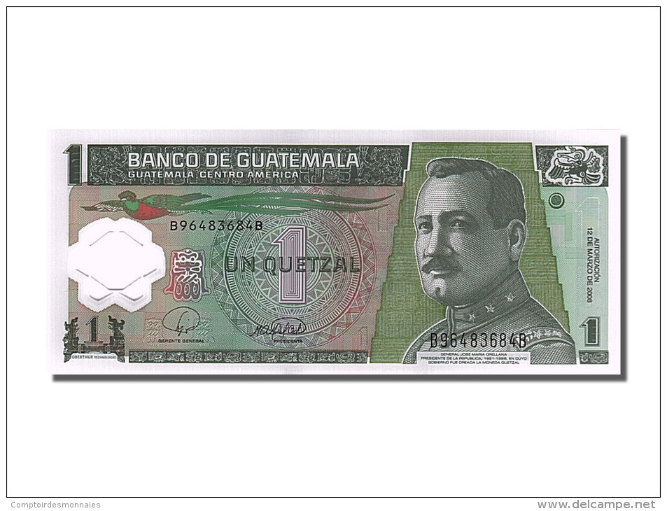 [#253591] Guatemala, 1 Quetzal, Type 2008 - Guatemala