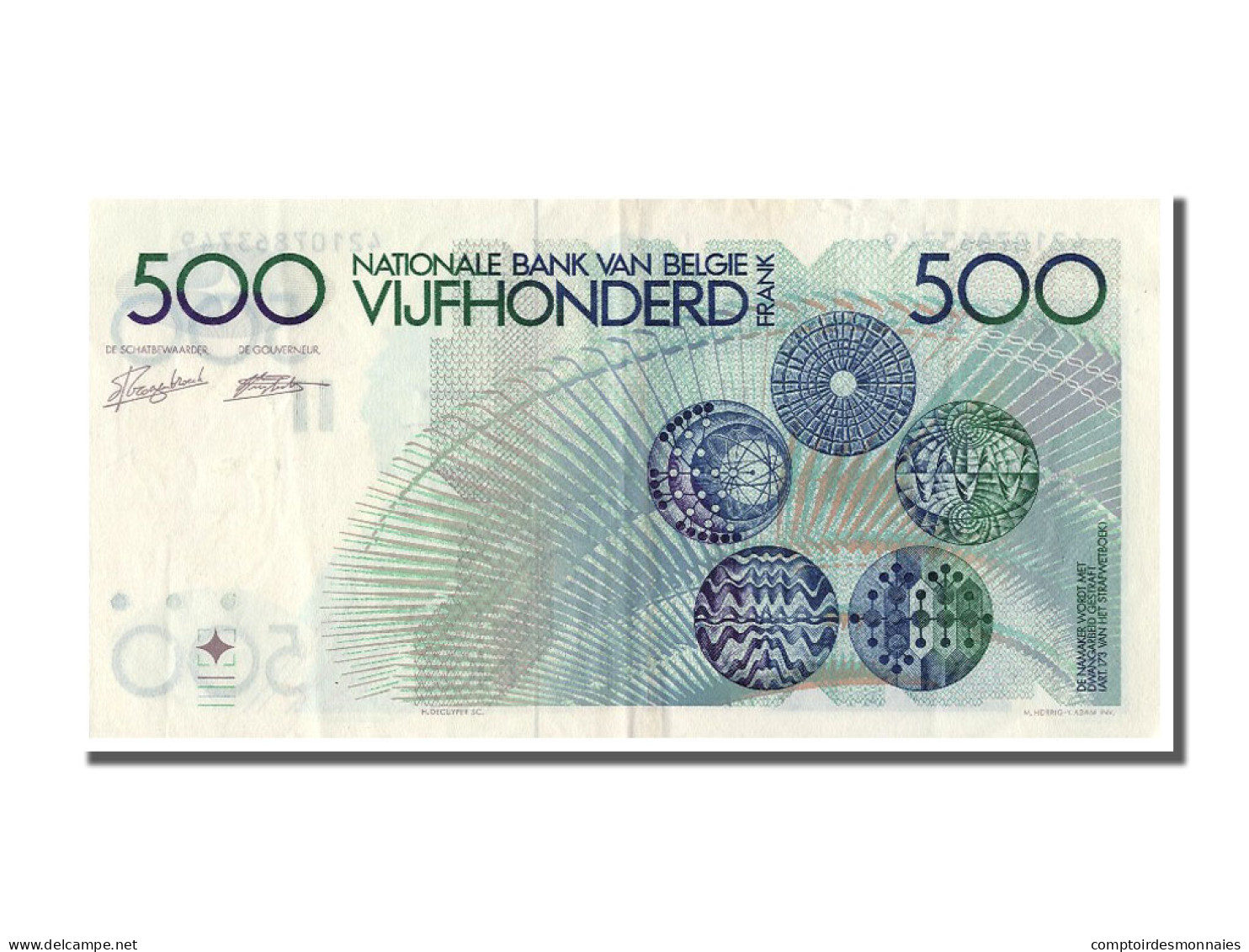 Billet, Belgique, 500 Francs, SUP - 500 Frank