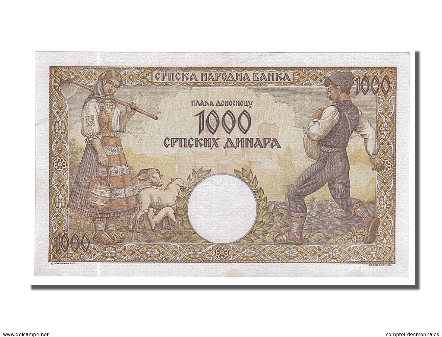 Billet, Serbie, 1000 Dinara, 1942, 1942-05-01, NEUF - Serbia