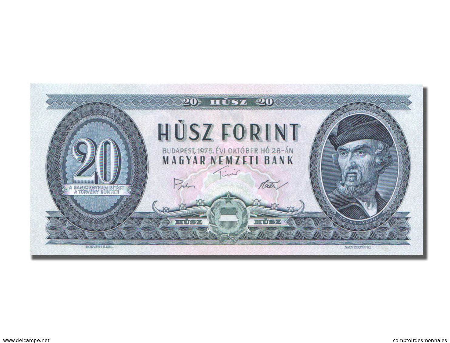 Billet, Hongrie, 20 Forint, 1975, 1975-10-28, NEUF - Ungarn