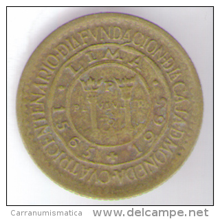 PERU 25 CENTAVOS 1965 - Perú