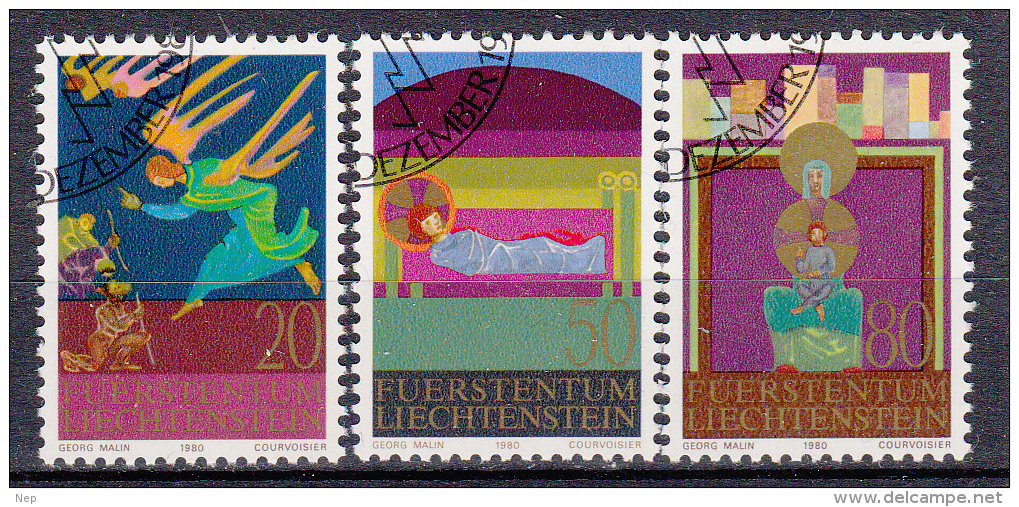 LIECHTENSTEIN - Michel - 1980 - Nr 761/63 - Gest/Obl/Us - Oblitérés