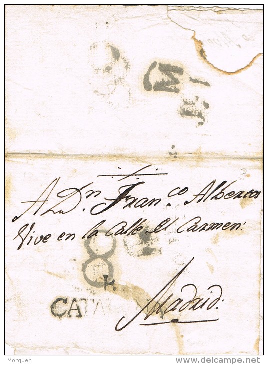 5713. Carta Entera Pre Filatelica SABADELL (Barcelona) 1807 - ...-1850 Prephilately