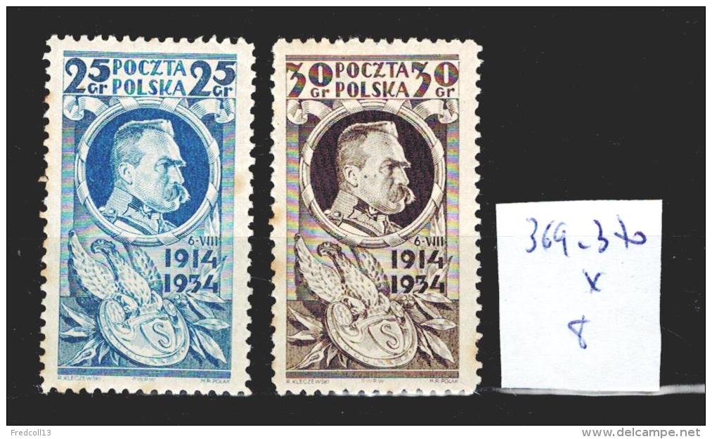 Pologne 369-370 *  Côte 8 € - Used Stamps