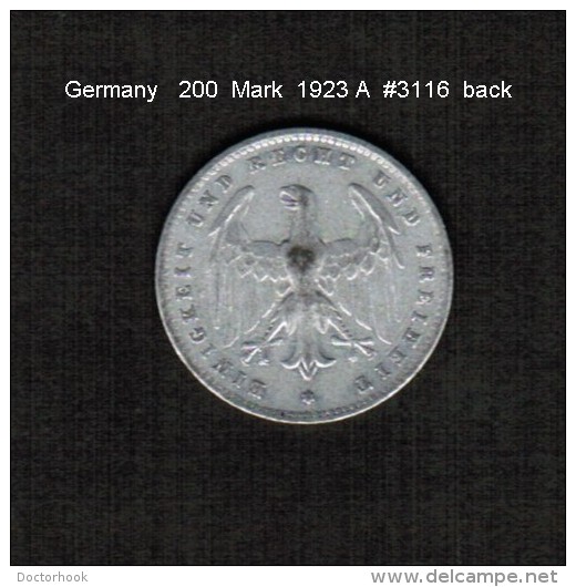 GERMANY     200  MARK  1923 A  (KM # 35) - 200 & 500 Mark