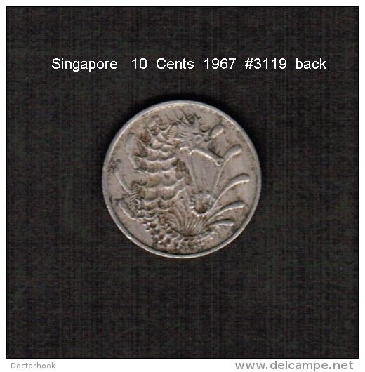 SINGAPORE     10  CENTS  1967  (KM # 3) - Singapore
