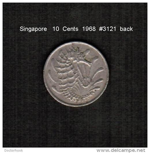 SINGAPORE     10  CENTS  1968  (KM # 3) - Singapur