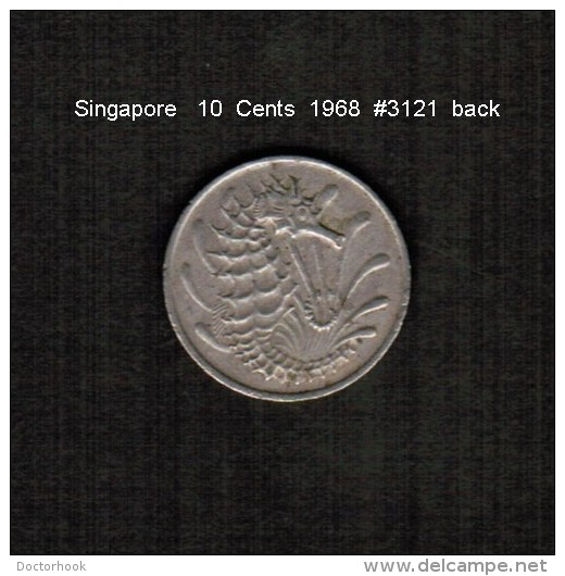 SINGAPORE     10  CENTS  1968  (KM # 3) - Singapore