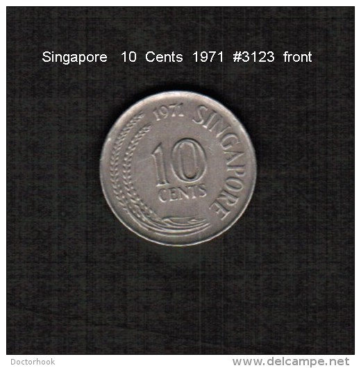 SINGAPORE     10  CENTS  1971  (KM # 3) - Singapore