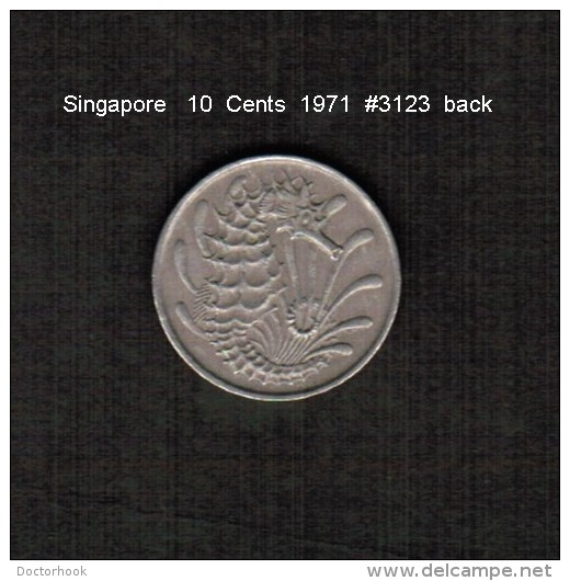 SINGAPORE     10  CENTS  1971  (KM # 3) - Singapore