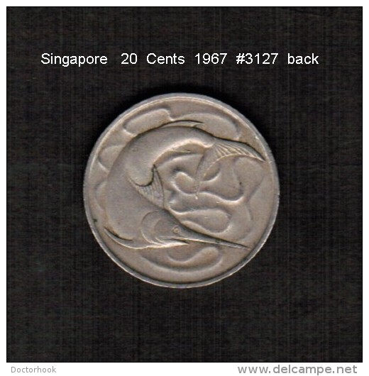 SINGAPORE     20  CENTS  1967  (KM # 4) - Singapour