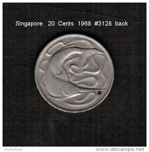 SINGAPORE     20  CENTS  1968  (KM # 4) - Singapur