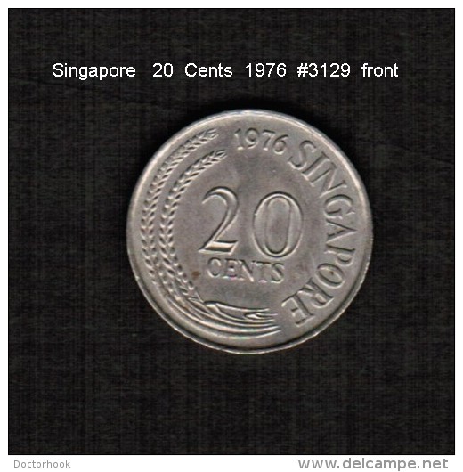 SINGAPORE     20  CENTS  1976  (KM # 4) - Singapore