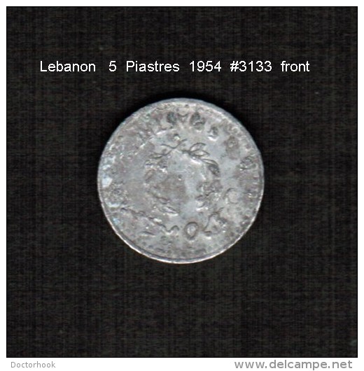 LEBANON     5  PIASTRES  1954  (KM # 18) - Libanon