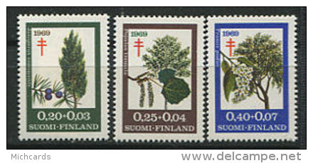 FINLANDE 1969 - Arbres, Medecine, Lutte Antituberculeuse - Neuf Sans Charniere (Yvert 624/26) - Nuovi