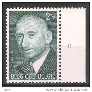 Belgie OCB 1419 (**) Met Plaatnummer 2. - 1961-1970