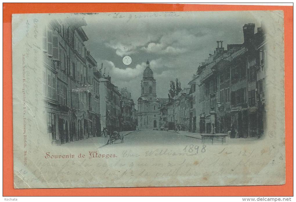 Y139, Souvenir De Morges, Précurseur, Circulée 1898 - Morges