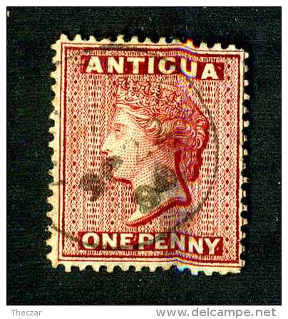 687 ) Antigua SG#16  Perf14  Small Thin   Offers Welcome - 1858-1960 Crown Colony