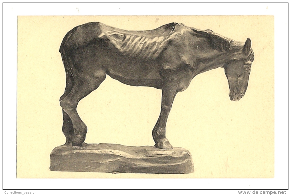 Cp, Sculpture, Vieux Cheval De Mine - C. Meunier - Sculptures