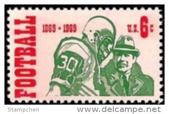 1969 USA Football Stamp Sc#1382 Rugby - Rugby