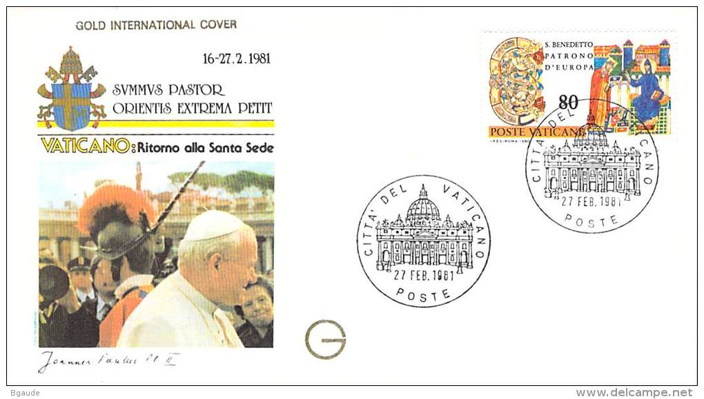 RELIGION CATHOLIQUE VOYAGE  PAPE  JEAN PAUL II   Pope John Paul II Papst Johannes Paul II  PAPA Jonas Paulius II - Brieven En Documenten