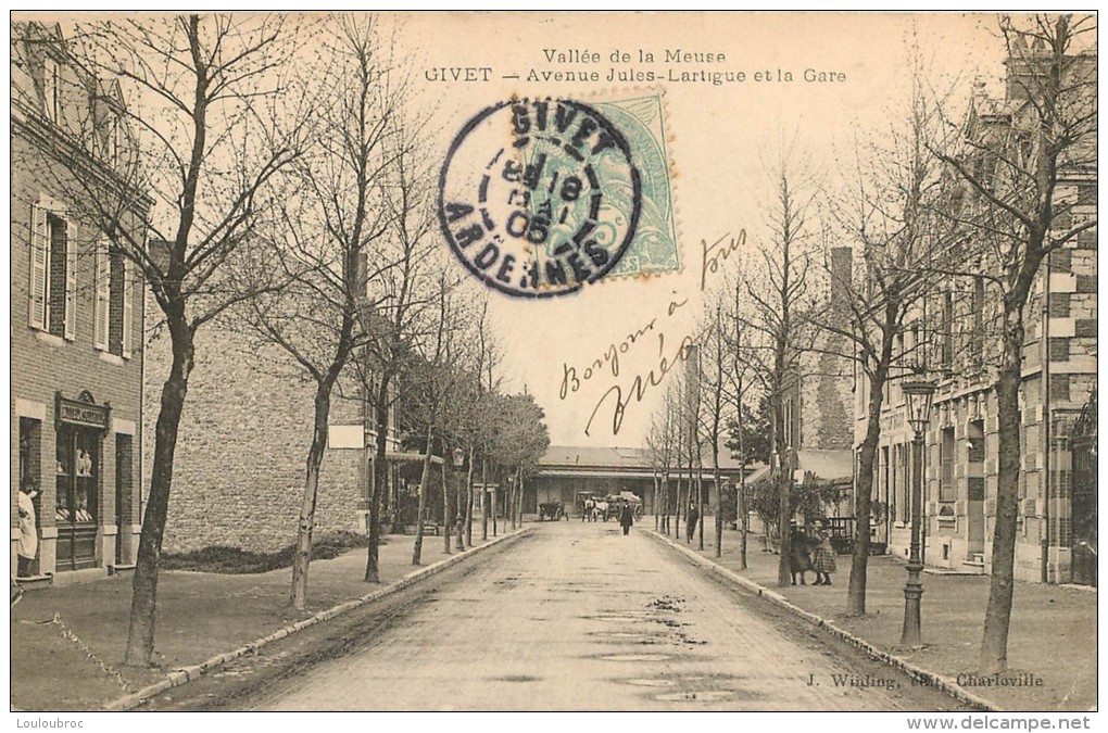 08  AVENUE JULES LARTIGUE ET LA GARE - Givet