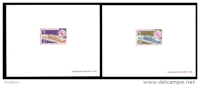 FRENCH POLYNESIA/Polynésie/Polyn Esien 1970 Logo Universal Post Union DeLuxe:2  [prueba Druckprobe épreuve Prova Proeven - Imperforates, Proofs & Errors