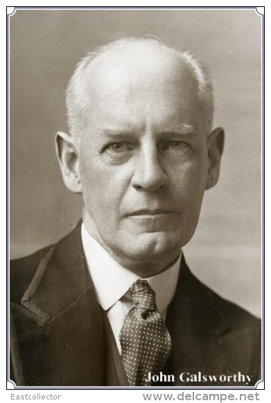 NOBEL PRIZE WINNERS John Galsworthy  Stamped Card 0951-3 - Nobelprijs