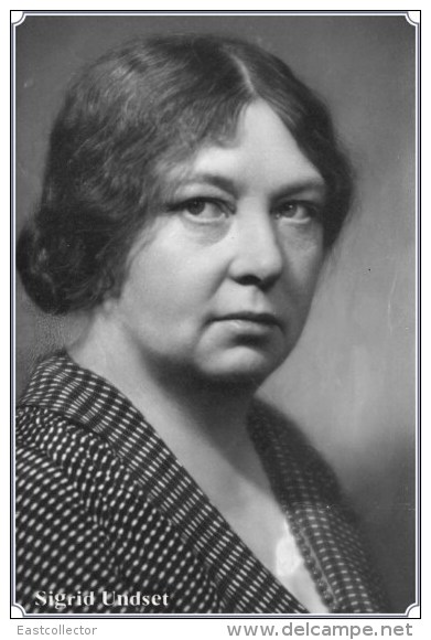 NOBEL PRIZE WINNERS Sigrid Undset   Stamped Card 0951-3 - Nobelpreisträger