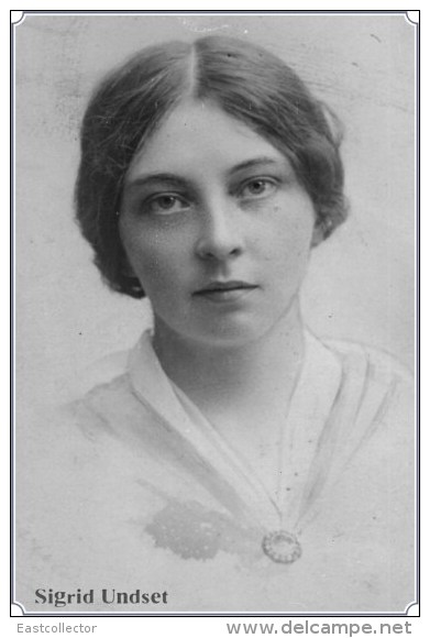 NOBEL PRIZE WINNERS Sigrid Undset   Stamped Card 0951-3 - Nobelpreisträger