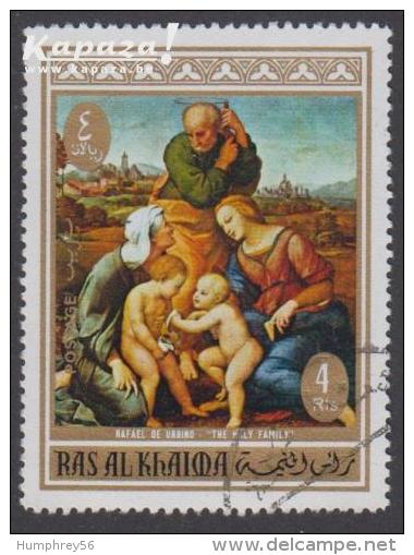 1970 - RAS AL-KHAIMAH - Y&T 65G [Raffaello Santi (1483-1520) = The Holy Family] - Ra's Al-Chaima