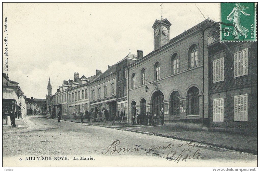Ailly-sur-Noye - La Mairie -191?( Voir Verso ) - Ailly Sur Noye