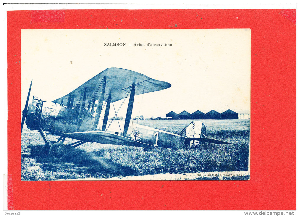 AVION SALMSON Cpa Avion D ' Observation          Edit Masson - Sonstige & Ohne Zuordnung