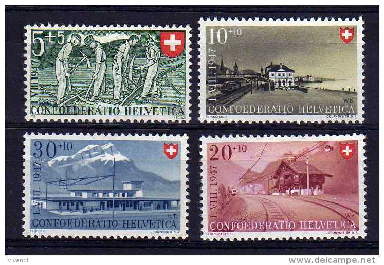 Switzerland - 1947 - National Fete - MH - Ungebraucht