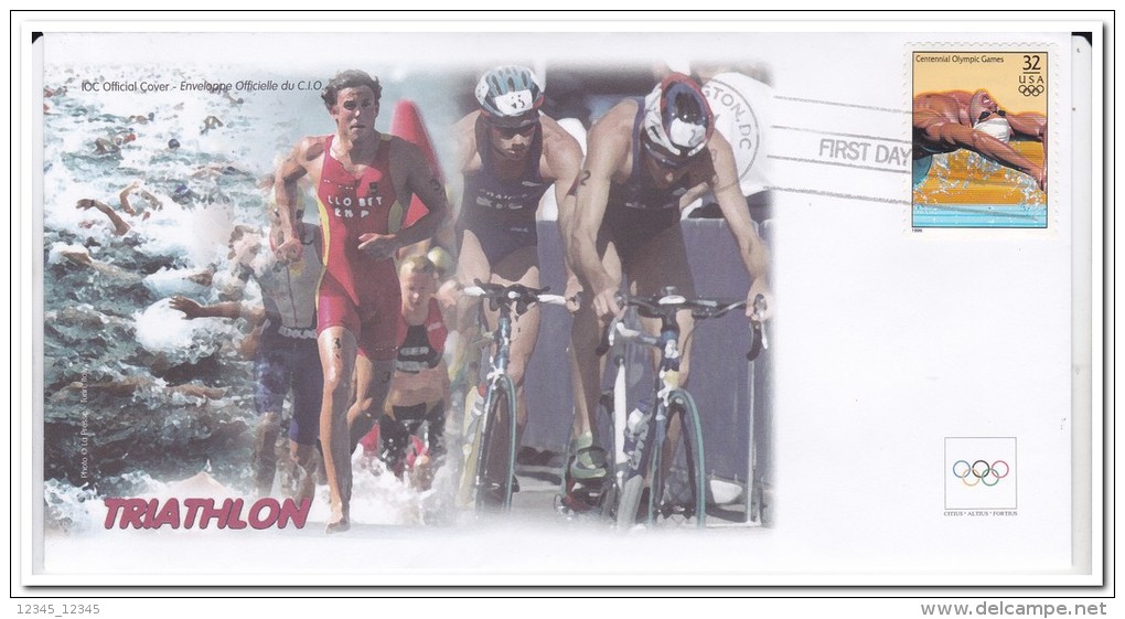 Amerika, Olympic Games, Triathlon - Fantasie Vignetten